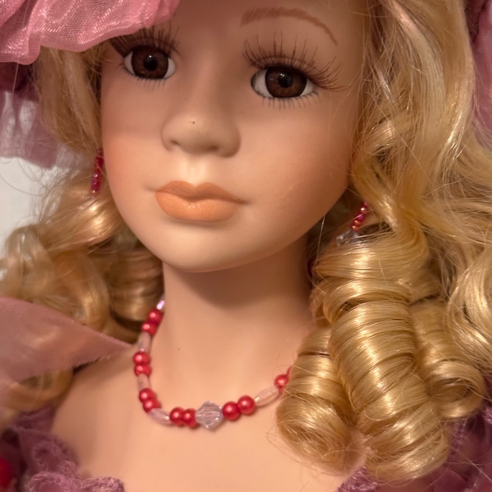 Collectors Elegant Doll with Pink Accessories